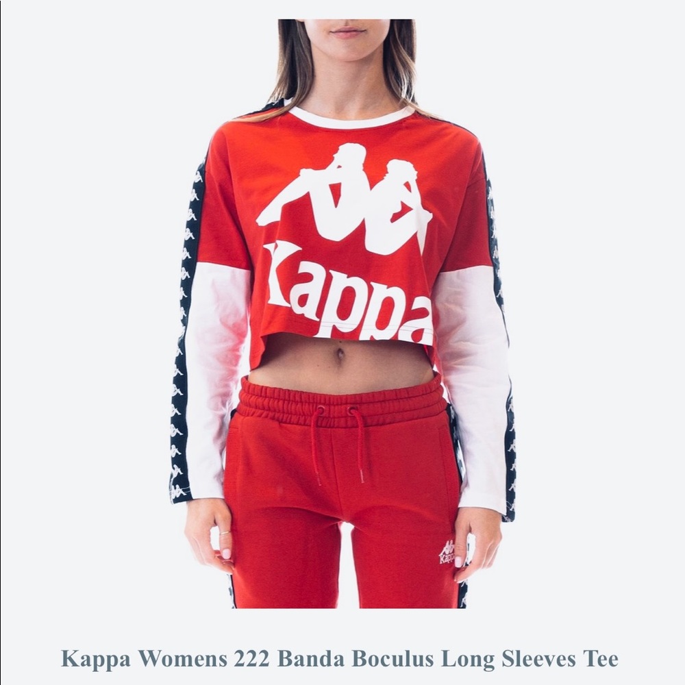 Kappa Women 222 Banda Boculus long sleeve Tee sz XL